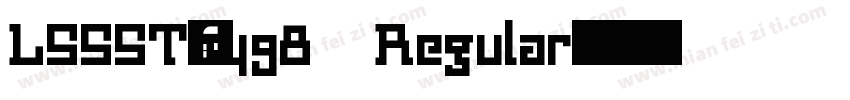 LSSST-1498 Regular字体转换